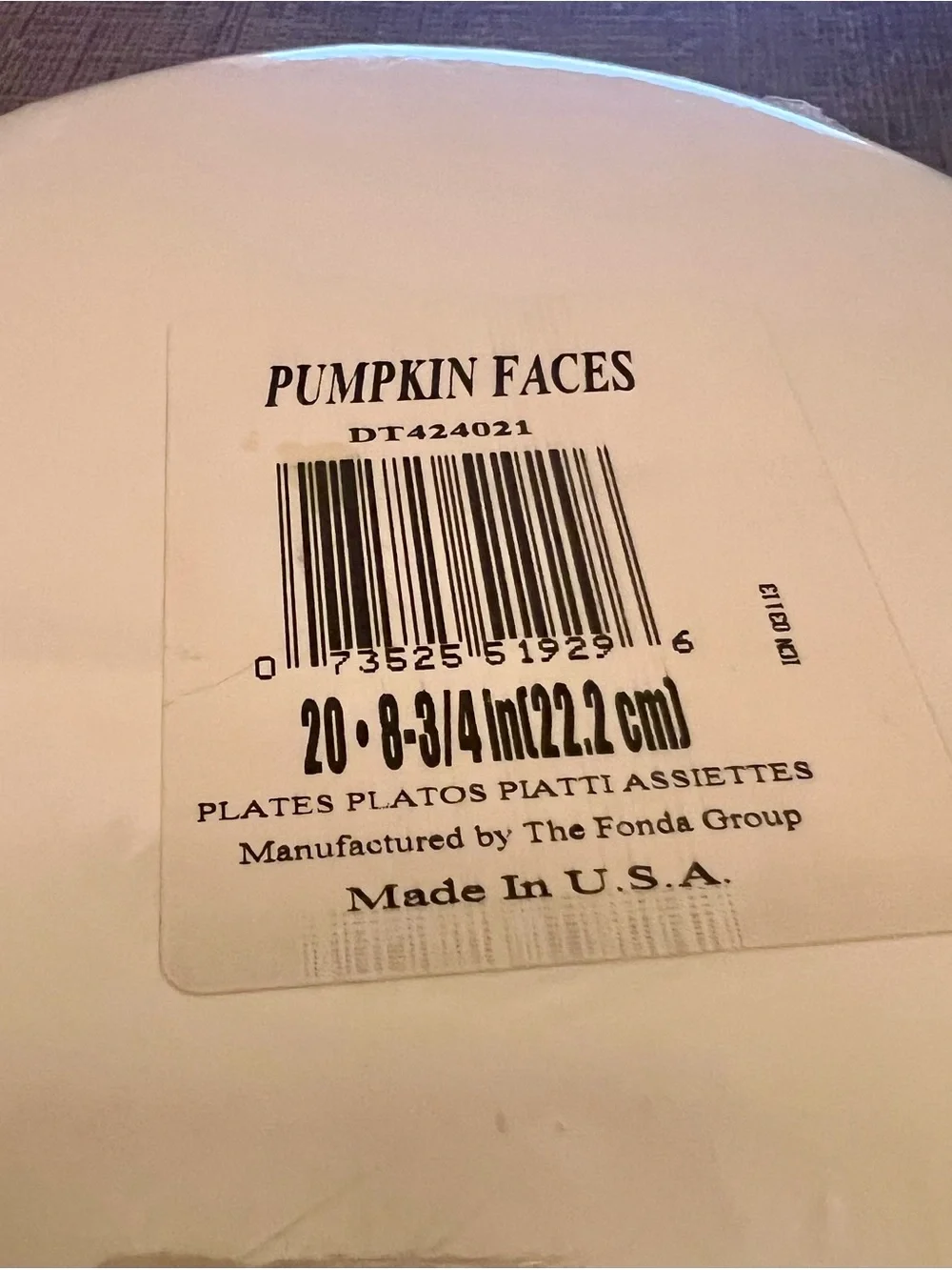 Fonda group plates festive